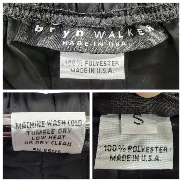 Bryn Walker Cleo Memory Crunch Flat Front Ruched Skirt Sleek Black Midi Womens S - Picture 12 of 17